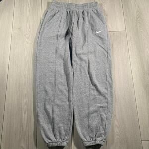 Nike Grey Cuffed Baggy Sweatpants Size Small